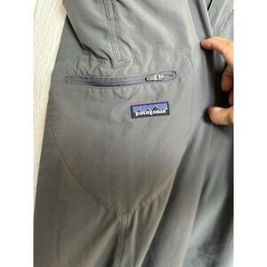 Patagonia Men's Rock Guide Gray Pants Sz 34 (34x32)  3 Pockets Stitched Knee